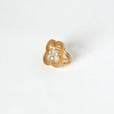 Bague ajustable Sursock dorée